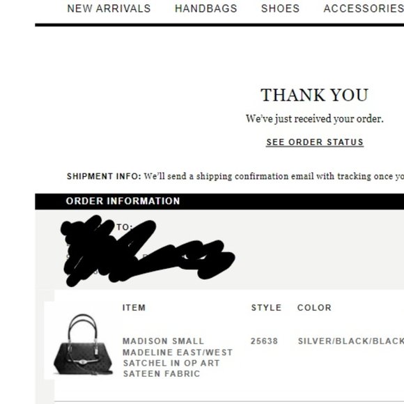 Coach MADISON SMALL MADELINE EAST/WEST SATCHEL IN OP ART SATEEN FABRIC Black - Picture 7 of 7